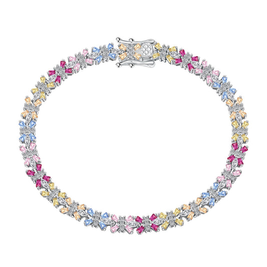 [Hyrra Jewelry]Radiant Colorful Emerald Cut Party Bracelet