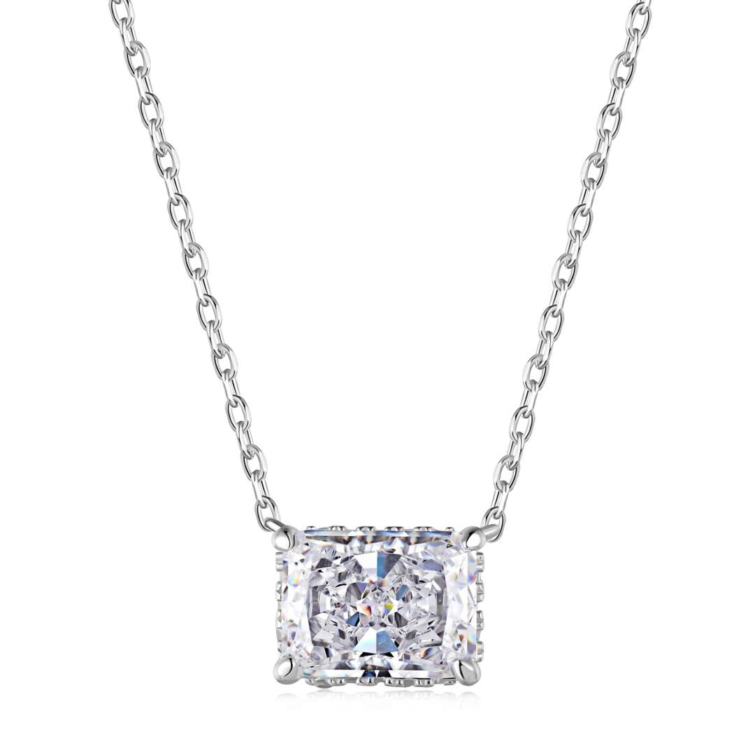 [Hyrra Jewelry]Luxurious Square Shape Colorful Necalack