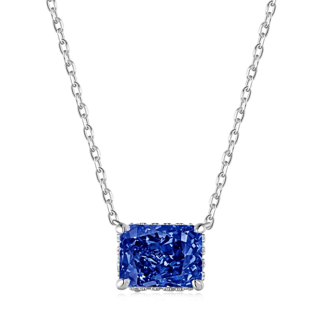 [Hyrra Jewelry]Luxurious Square Shape Colorful Necalack