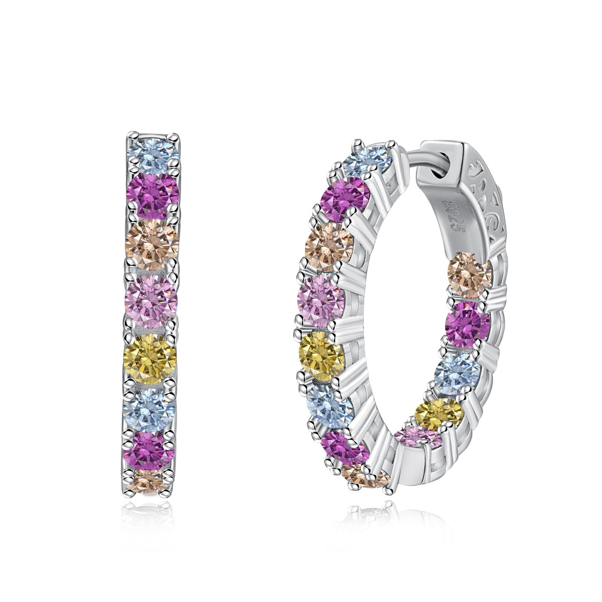 [Hyrra Jewelry]Unique Round Cut Daily Earrings