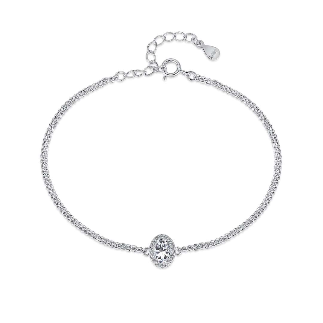 [Hyrra Jewelry]Exquisite Oval Shape Bracelet