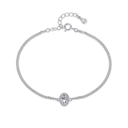[Hyrra Jewelry]Exquisite Oval Shape Bracelet