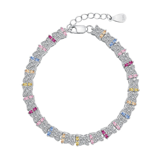 [Hyrra Jewelry]Unique Colorful Flower Shape Daily Bracelet