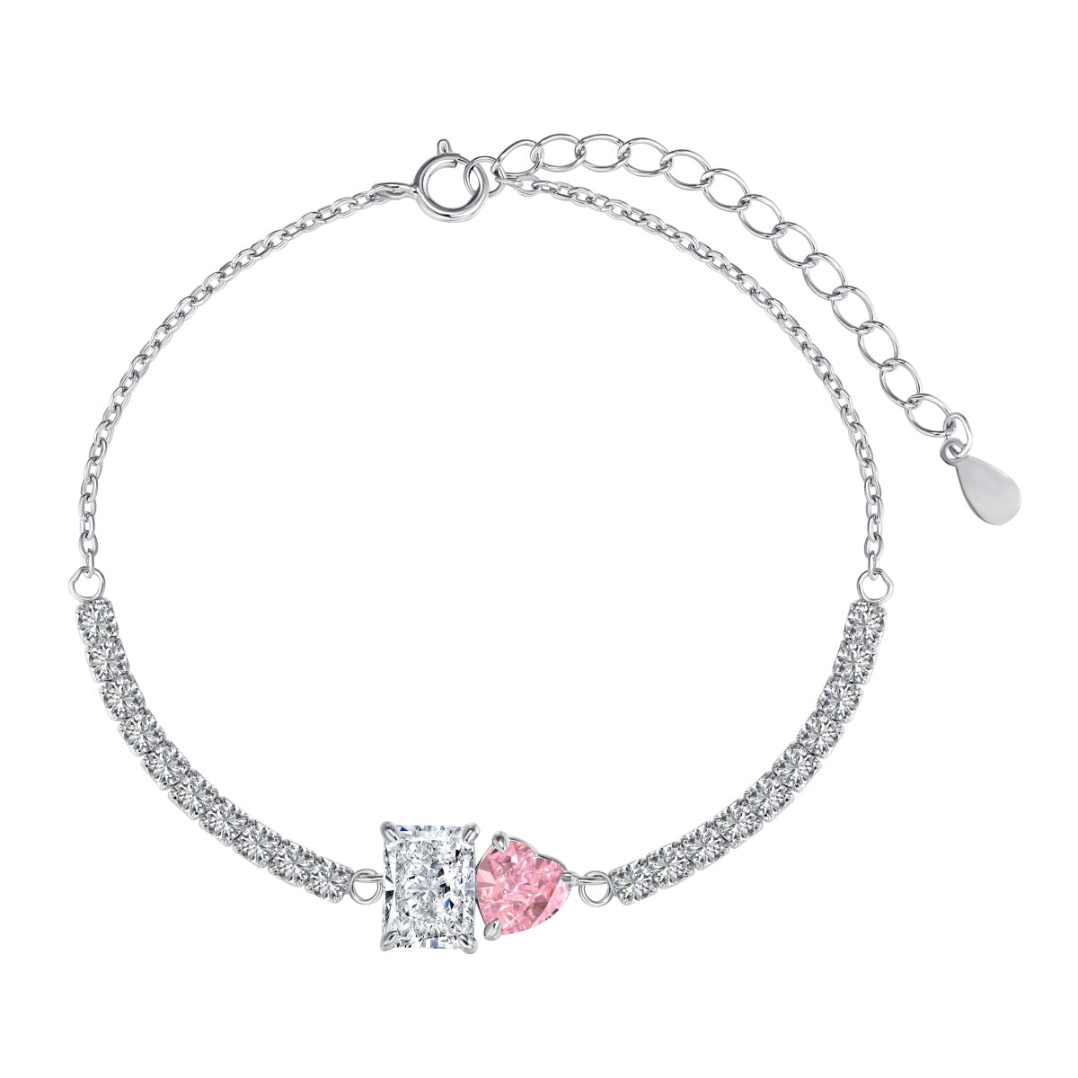 [Hyrra Jewelry]Dazzling Unique Multi Shape Lover Bracelet