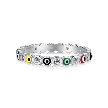 [Hyrra Jewelry]Sparkling Vibrant Round Shape Daily Ring