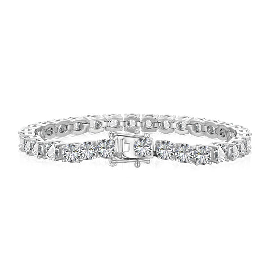 [Hyrra Jewelry]Ornate Sparkling Round Cut Wedding Bracelet