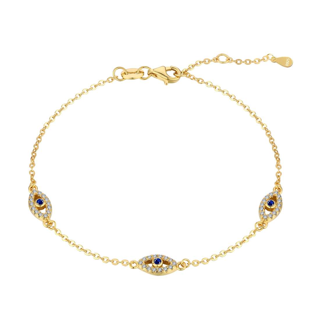 [Hyrra Jewelry]Evil Eye Shape Pendent Necklace