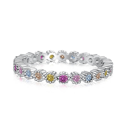 [Hyrra Jewelry]Exquisite Colorful Round Cut Party Ring