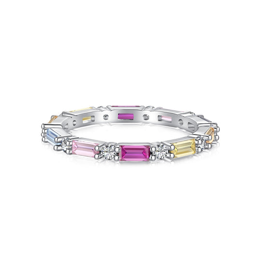 [Hyrra Jewelry]Lively In Shades Elegant Radiant Cut Daily Ring