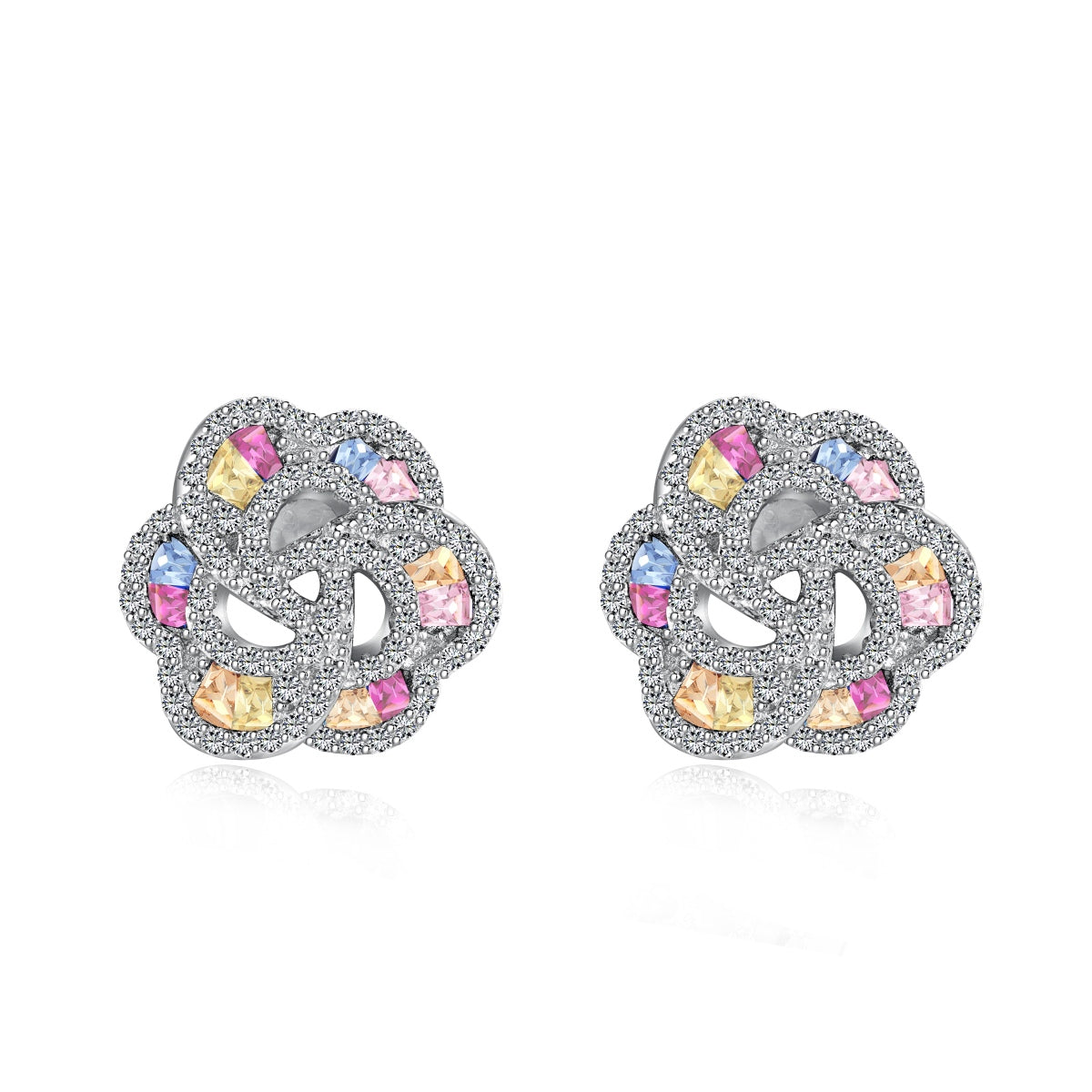 [Hyrra Jewelry]Exquisite Flower Shape Daily Earrings