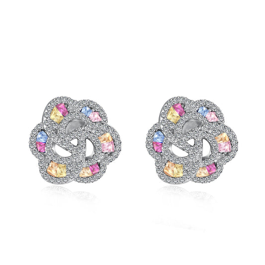 [Hyrra Jewelry]Exquisite Flower Shape Daily Earrings