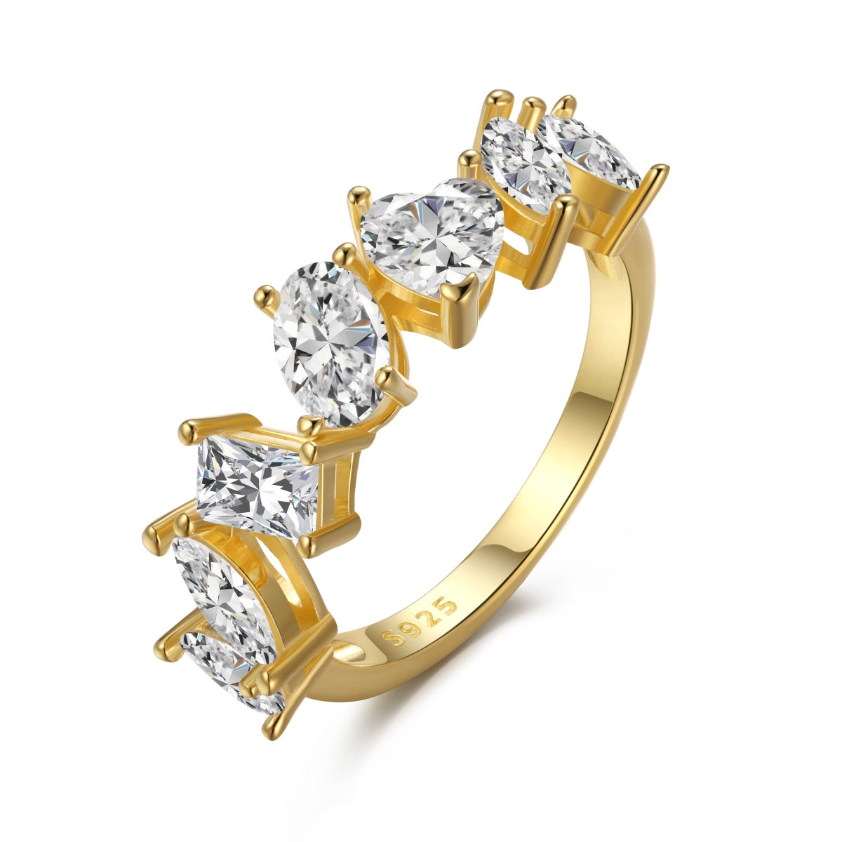 [Hyrra Jewelry]Delicate Multi Cut Ring
