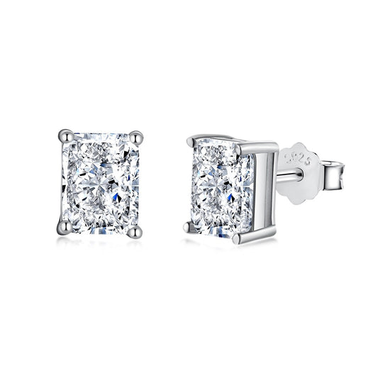 [Hyrra Jewelry]Radiant Luxurious Princess Cut Daily Earrings