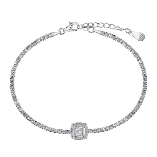[Hyrra Jewelry]Luxurious Dazzling Square Shape Banquet Bracelet