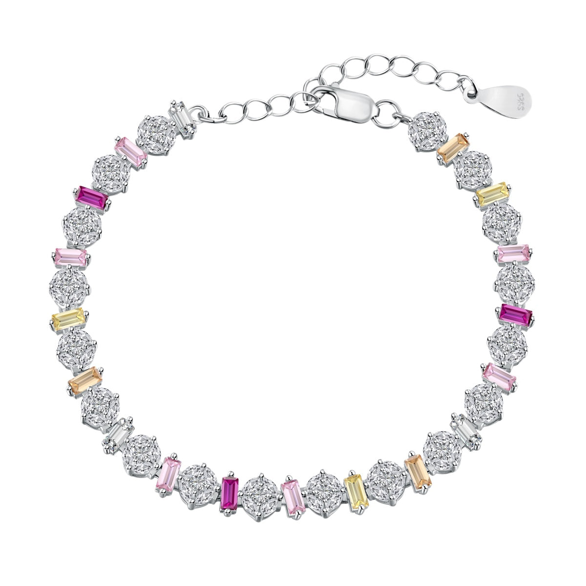 [Hyrra Jewelry]Radiant Colorful Round Shape Daily Bracelet