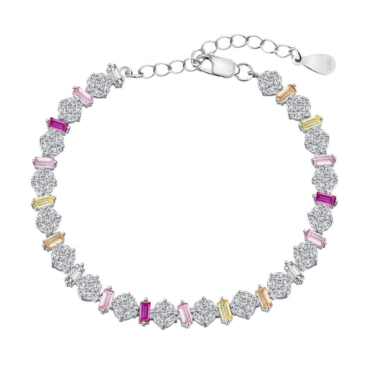 [Hyrra Jewelry]Radiant Colorful Round Shape Daily Bracelet