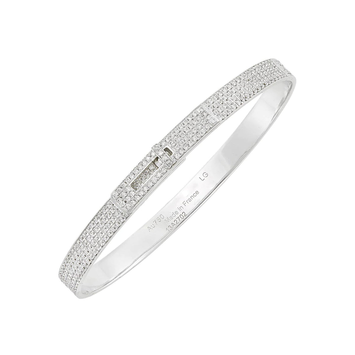 [⭐Hyrra Jewelry]HM KELLY BRACELET IN SILVER AND FULL PAVE DIAMOND