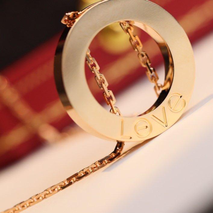 [⭐Hyrra Jewelry]LOVE NECKLACE ADJUSTABLE ROSE GOLD