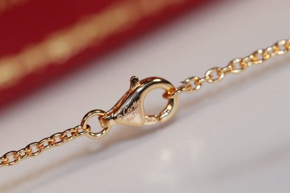 [⭐Hyrra Jewelry]LOVE NECKLACE PINK GOLD AND SILVER