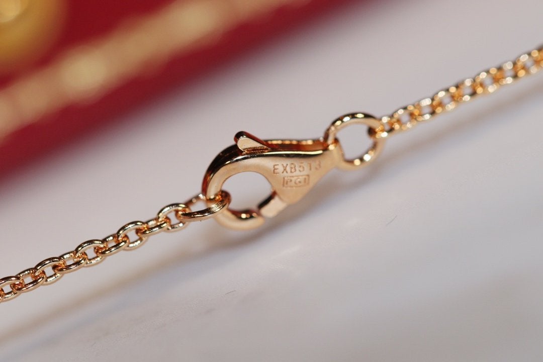 [⭐Hyrra Jewelry]LOVE NECKLACE PINK GOLD AND SILVER