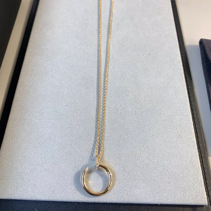 [⭐Hyrra Jewelry]JUSTE NECKLACE PINK GOLD