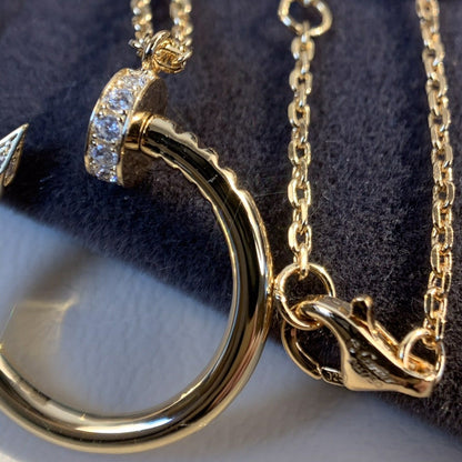 [⭐Hyrra Jewelry]JUSTE NECKLACE PINK GOLD