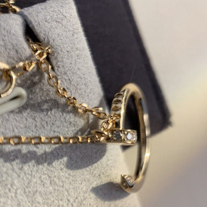 [⭐Hyrra Jewelry]JUSTE NECKLACE PINK GOLD