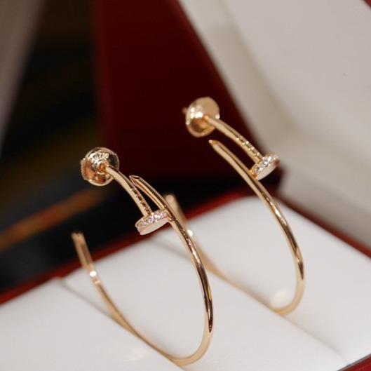 [⭐Hyrra Jewelry]JUSTE EARRINGS DIAMONDS 1.8MM