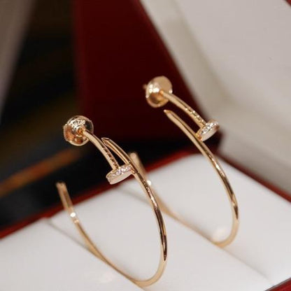 [⭐Hyrra Jewelry]JUSTE EARRINGS DIAMONDS 1.8MM