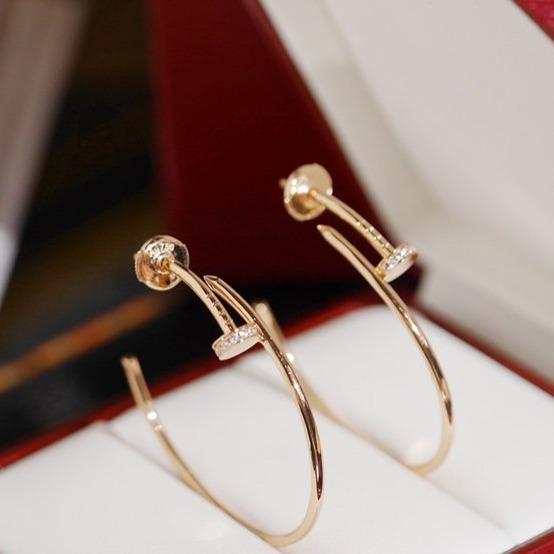 [⭐Hyrra Jewelry]JUSTE EARRINGS DIAMONDS 1.8MM