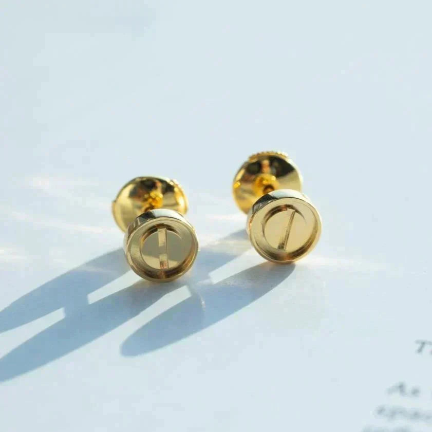 [⭐Hyrra Jewelry]LOVE EARRINGS GOLD 10MM