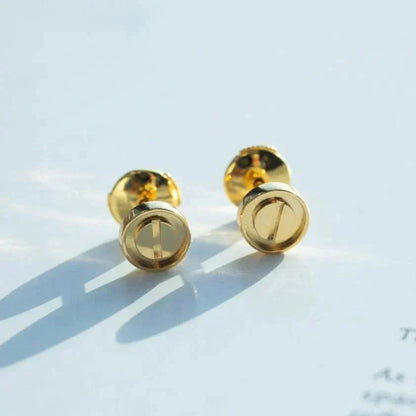 [⭐Hyrra Jewelry]LOVE EARRINGS GOLD 10MM