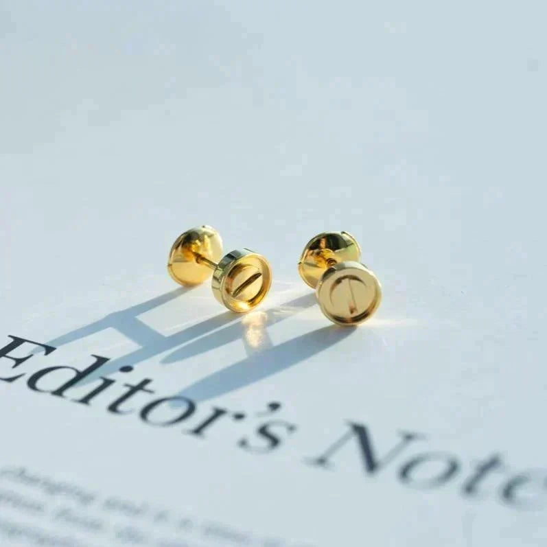 [⭐Hyrra Jewelry]LOVE EARRINGS GOLD 10MM