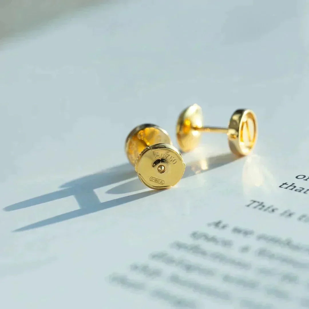 [⭐Hyrra Jewelry]LOVE EARRINGS GOLD 10MM