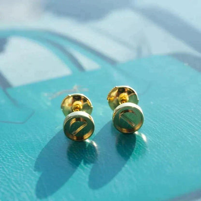 [⭐Hyrra Jewelry]LOVE EARRINGS GOLD 10MM