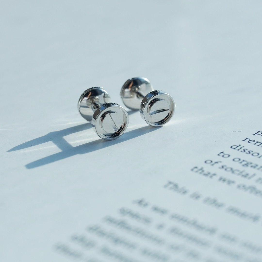 [⭐Hyrra Jewelry]LOVE EARRINGS SILVER 10MM
