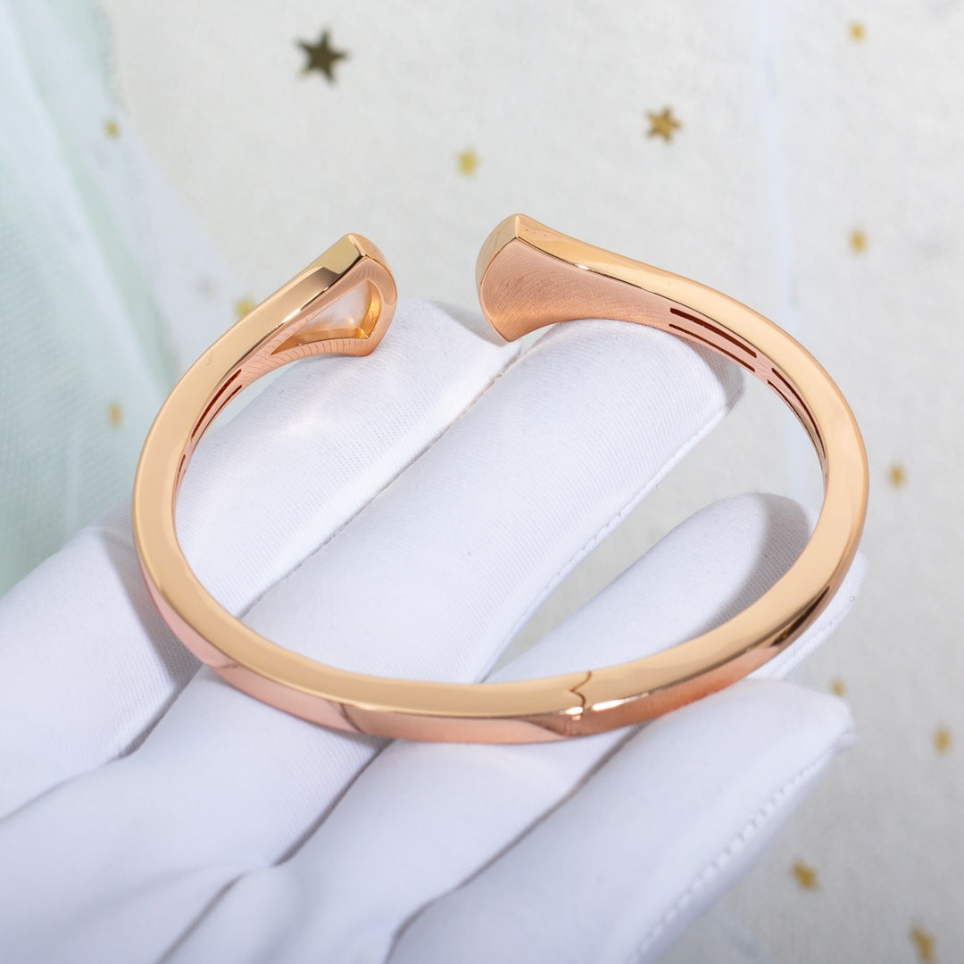 [⭐Hyrra Jewelry]DREAM BRACELET OPEN PINK GOLD MOP DIAMOND