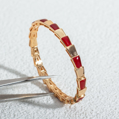 [⭐Hyrra Jewelry]SERPENTI BRACELET PINK GOLD RUBELLITE