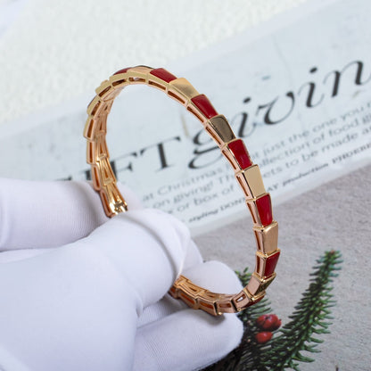 [⭐Hyrra Jewelry]SERPENTI BRACELET PINK GOLD RUBELLITE