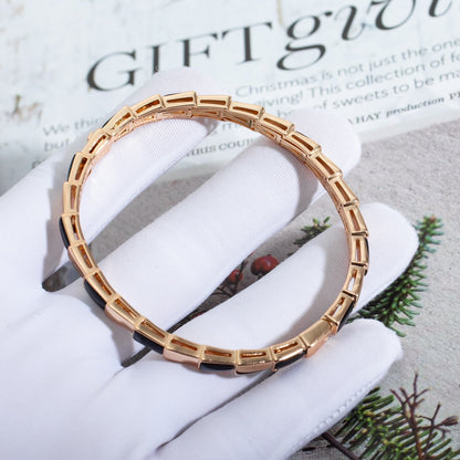 [⭐Hyrra Jewelry]SERPENTI BRACELET PINK GOLD ONYX