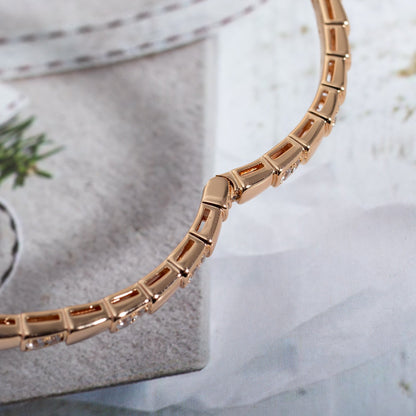 [⭐Hyrra Jewelry]SERPENTI SMALL BRACELET PINK GOLD DIAMOND