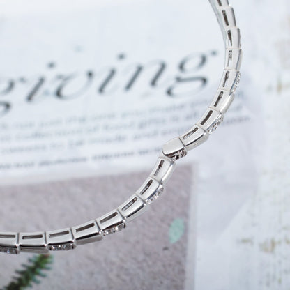 [⭐Hyrra Jewelry]SERPENTI BRACELET SILVER DIAMOND