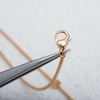 [⭐Hyrra Jewelry]PARENTESI NECKLACE PINK GOLD