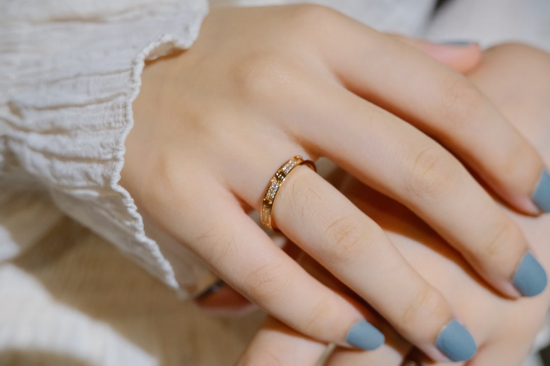 [⭐Hyrra Jewelry]LOVE RING 2.65MM DIAMOND