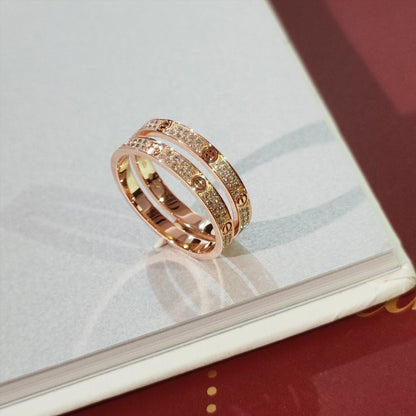[⭐Hyrra Jewelry]LOVE RING 2.65MM DIAMOND
