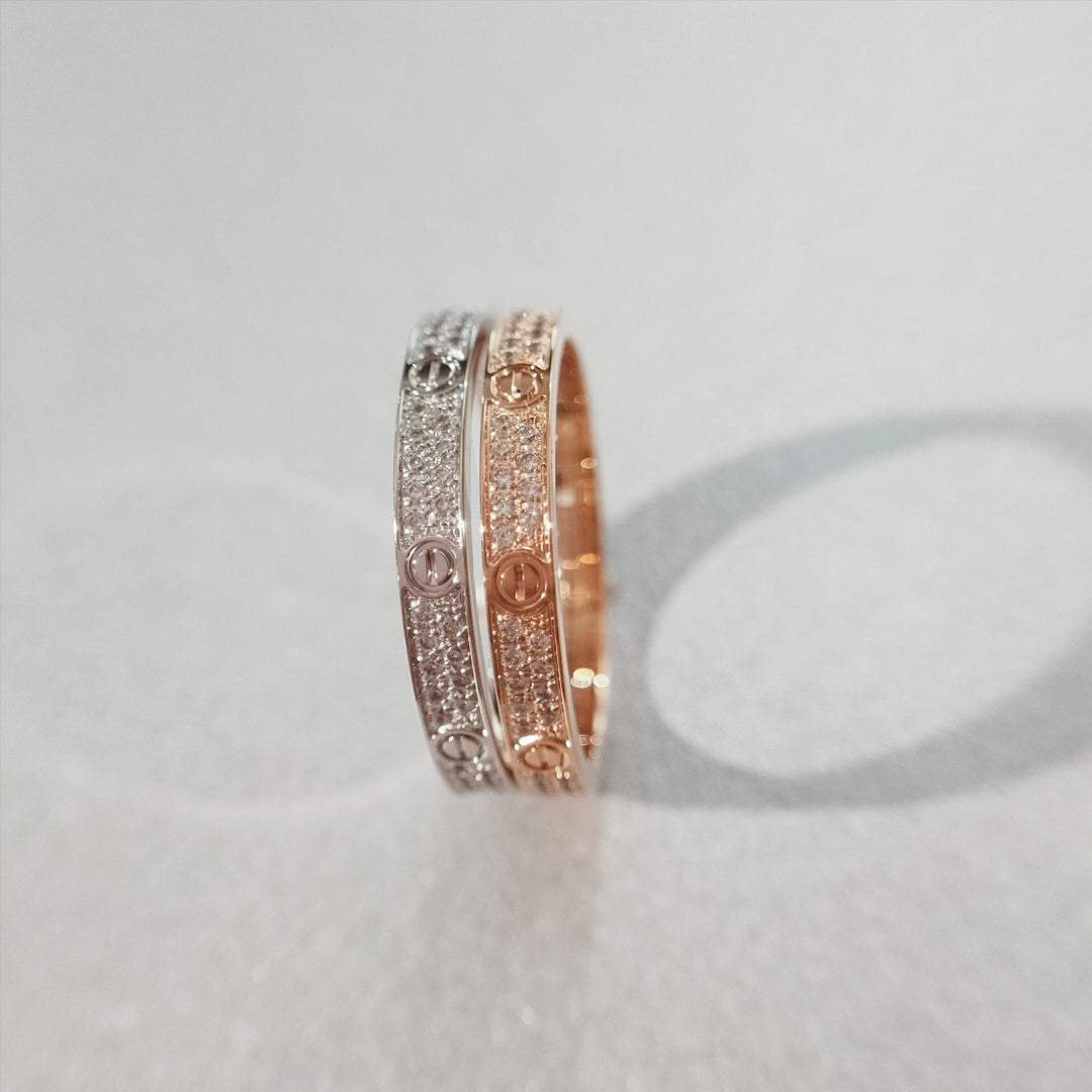 [⭐Hyrra Jewelry]LOVE RING 2.65MM DIAMOND
