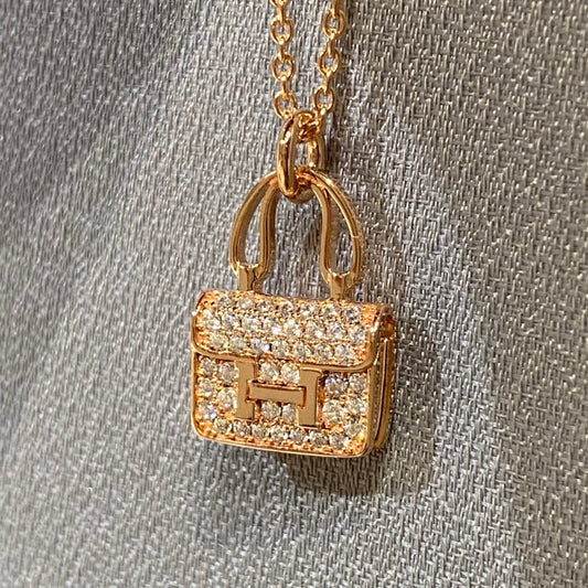 [⭐Hyrra Jewelry]CONSTANCE PEDANT DIAMOND NECKLACE