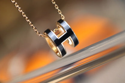 [⭐Hyrra Jewelry]POP H PEDANT PINK GOLD