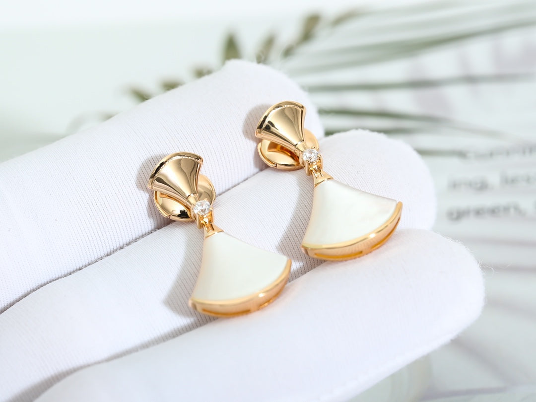 [⭐Hyrra Jewelry]DREAM MOP PINK GOLD EARRINGS