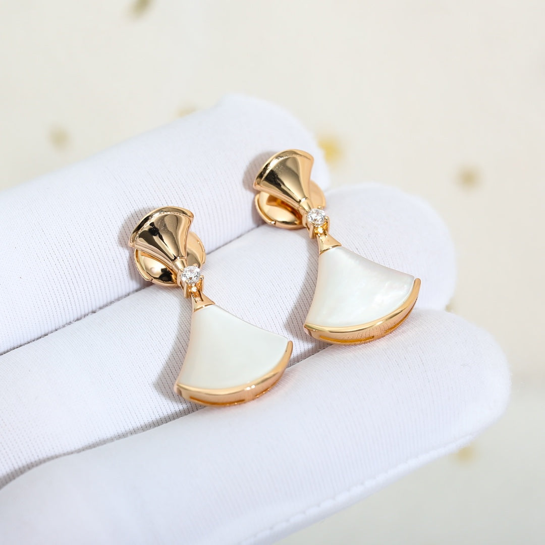 [⭐Hyrra Jewelry]DREAM MOP PINK GOLD EARRINGS